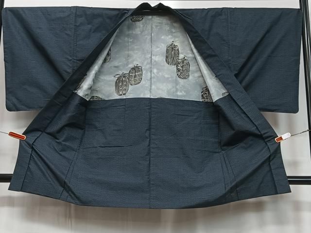 平和屋着物□男性 本場大島紬 アンサンブル 100亀甲 総詰め 正絹