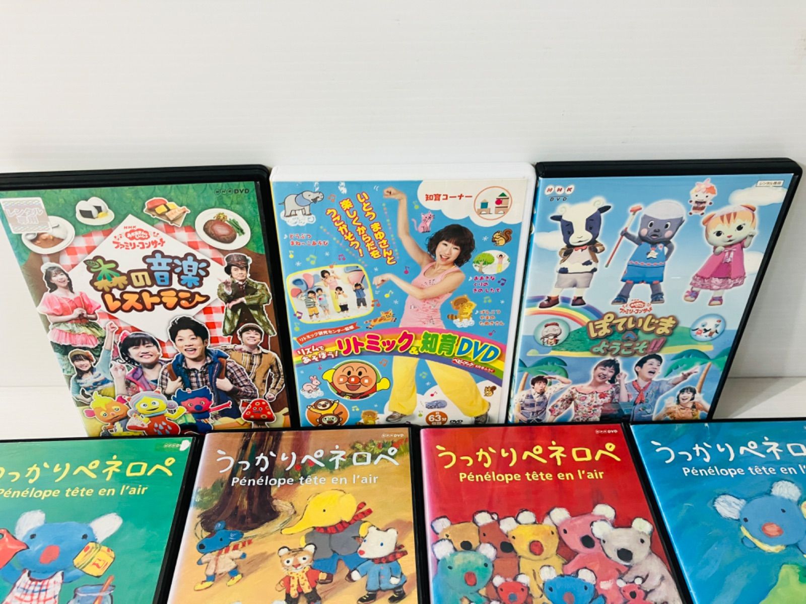 ★ 最終大幅お値下げ　NHK 教育テレビ　幼児向け えいごであそぼ　ぽっていじまへようこそ‼︎  うっかりペネロペ等　9巻セット　 レンタル落ちDVD  現状品　0.78kg  ★