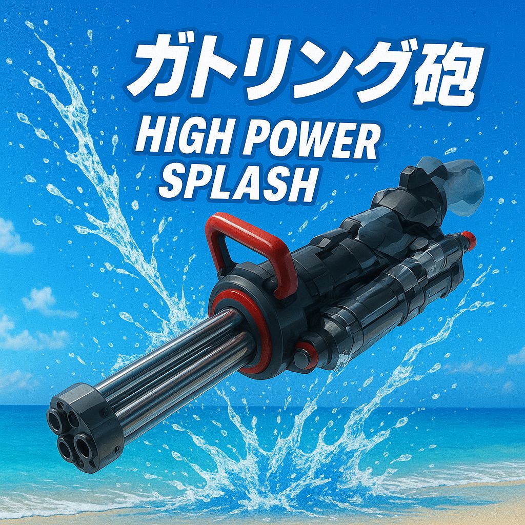 ガトリング型ウォーターガン ガトリング型ウォーターガン 電動水鉄砲 ウォーターガン : WORLD
