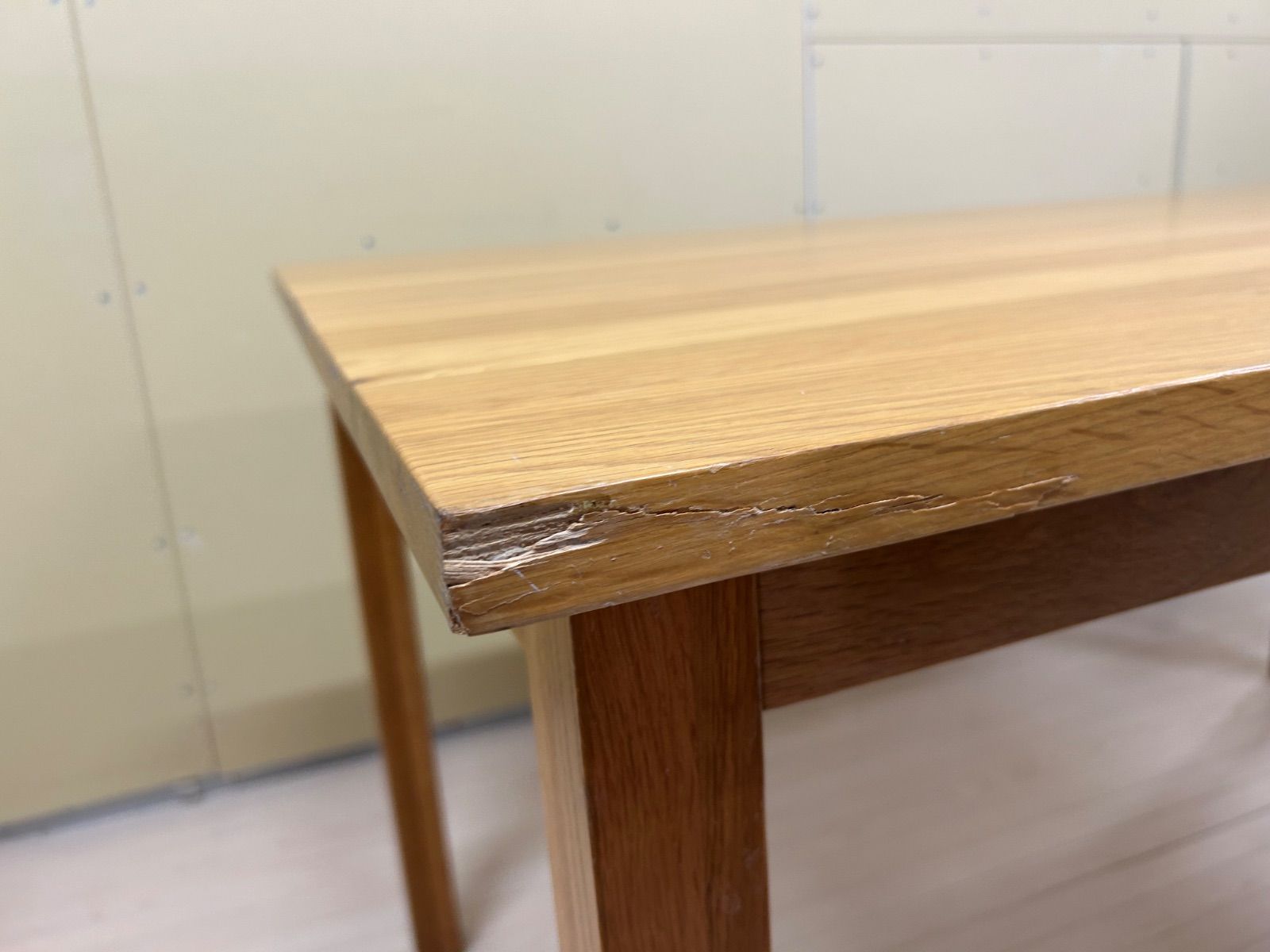 注文 【廃盤】無垢材テーブル・オーク材・幅140cm