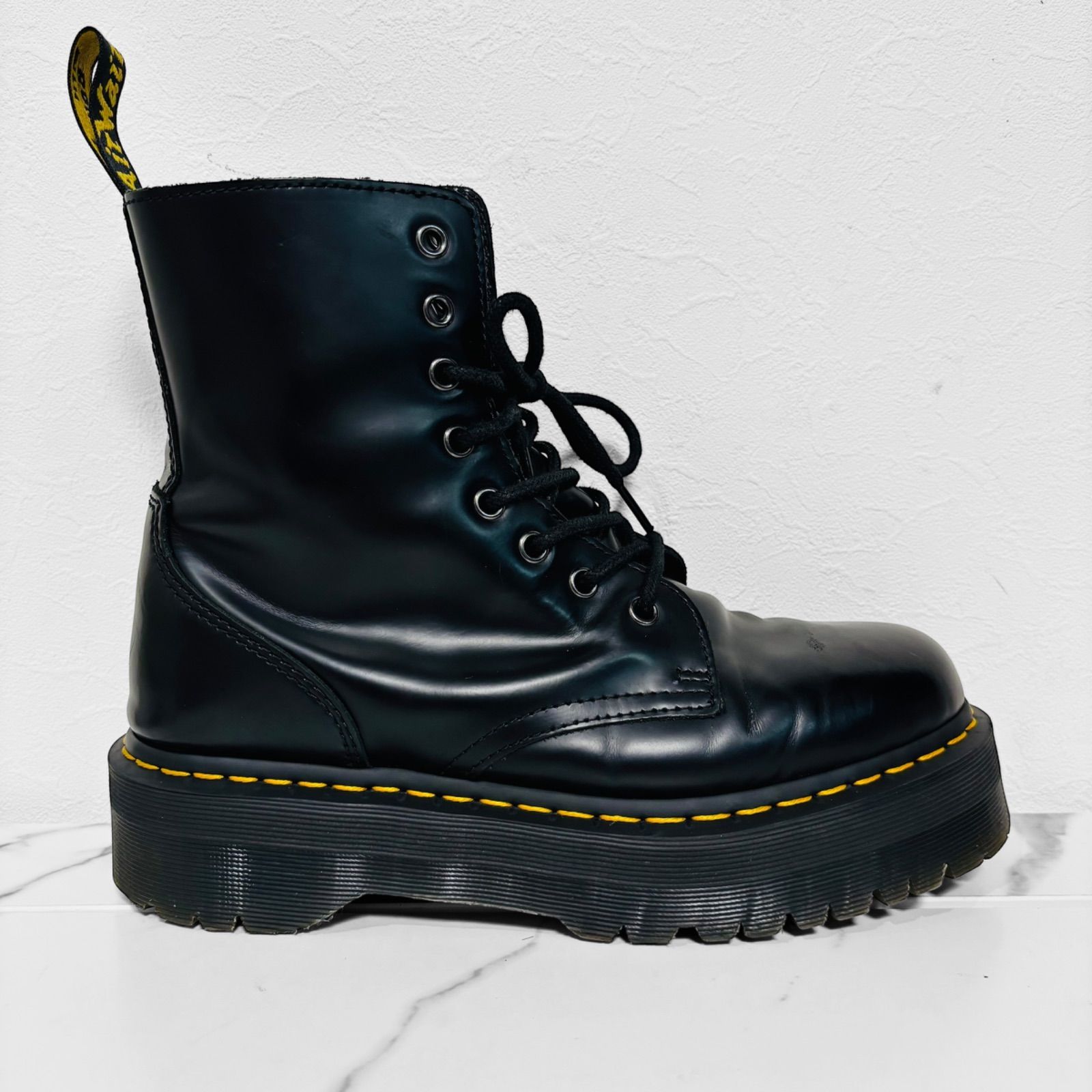 Dr.Martens ドクターマーチン JADON UK8 27.0cm 黒 厚底 8ホール