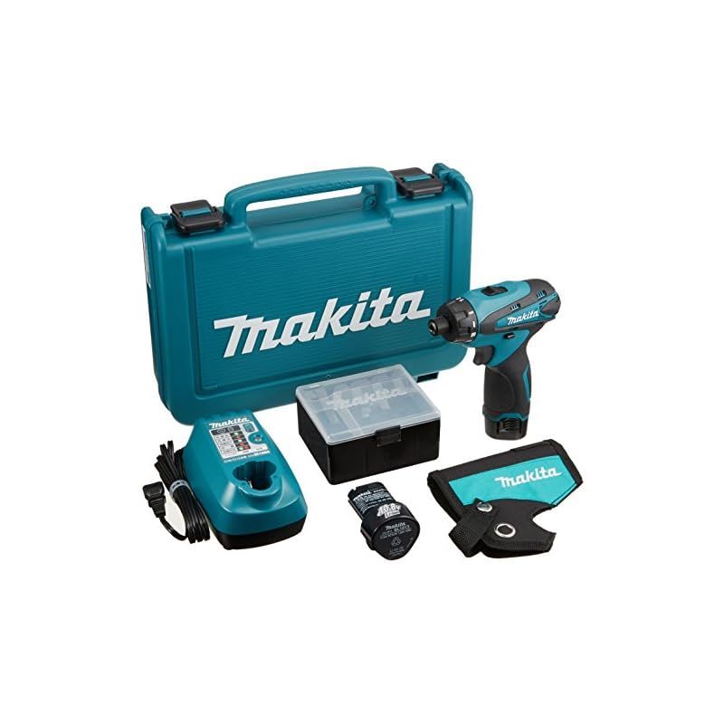 マキタ Makita 可変速 充電式ドライバドリル 10.8V 1.3Ah バッテリー2個付き DF030DWX 1