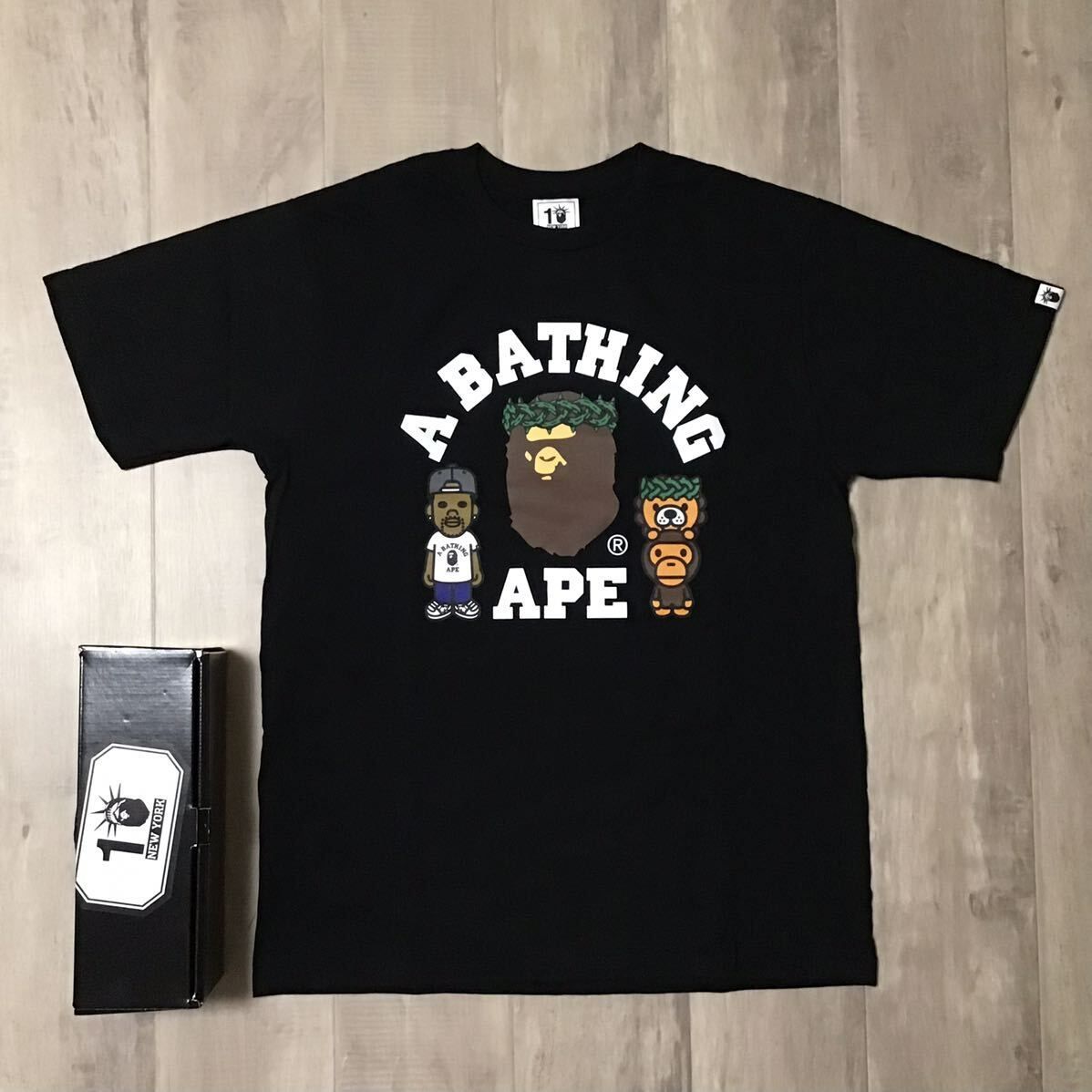 ☆新品☆ BIG SEAN × BAPE MILO NYC 10th カレッジロゴ Tシャツ Lサイズ a bathing ape エイプ ベイプ  アベイシングエイプ マイロ - メルカリ