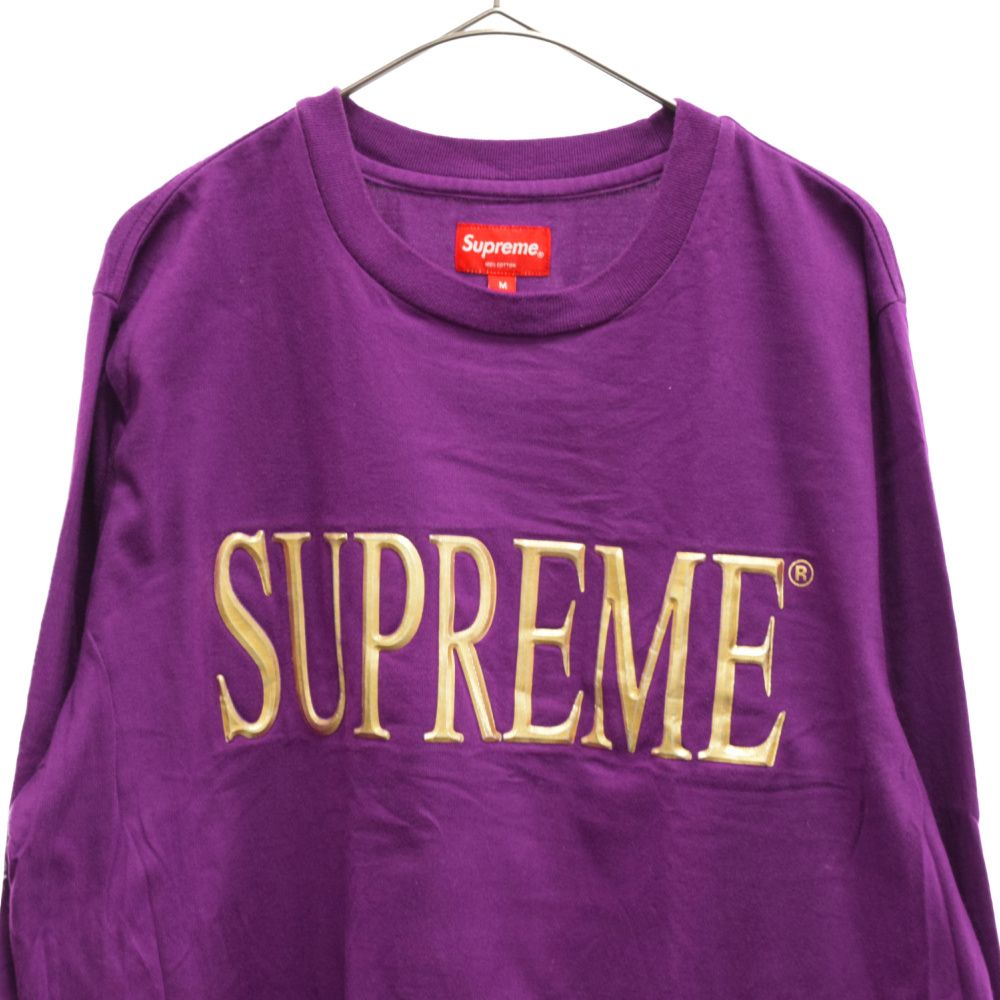 SUPREME (シュプリーム) 16AW Gold Logo L/S Tee ゴールドロゴ ロング