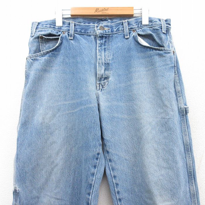 W36/古着 ディッキーズ Dickies ペインター パンツ メンズ 紺 ネイビー 