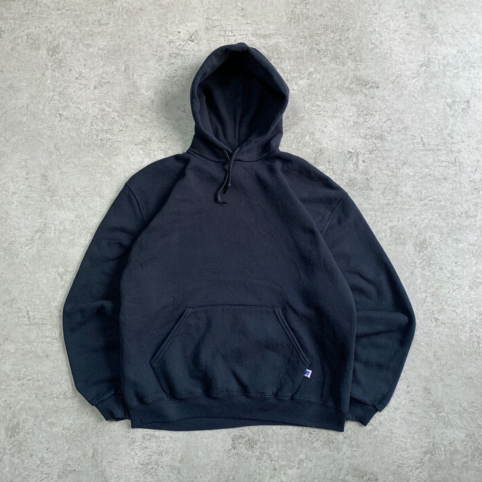 00s RUSSELL Plain Hoodie 【black】 ラッセル 無地パーカ フーディ スウェット 【ブラック】