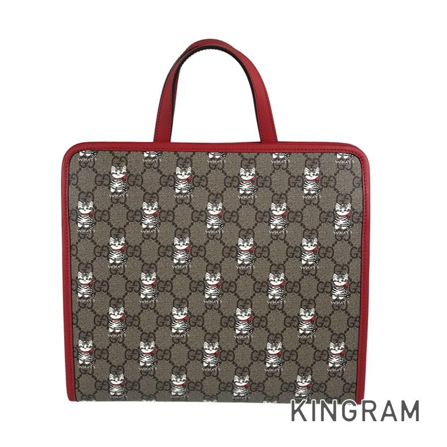 グッチ GUCCI チルドレン 605614 PVC ハンドバッグ ftj【中古