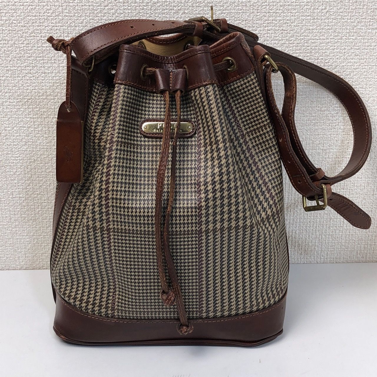 良品 2168 POLO RALPH LAUREN ボディバッグ 千鳥柄 巾着 良品 2168 POLO RALPH LAUREN ボディバッグ 千鳥柄 巾着 - メルカリ