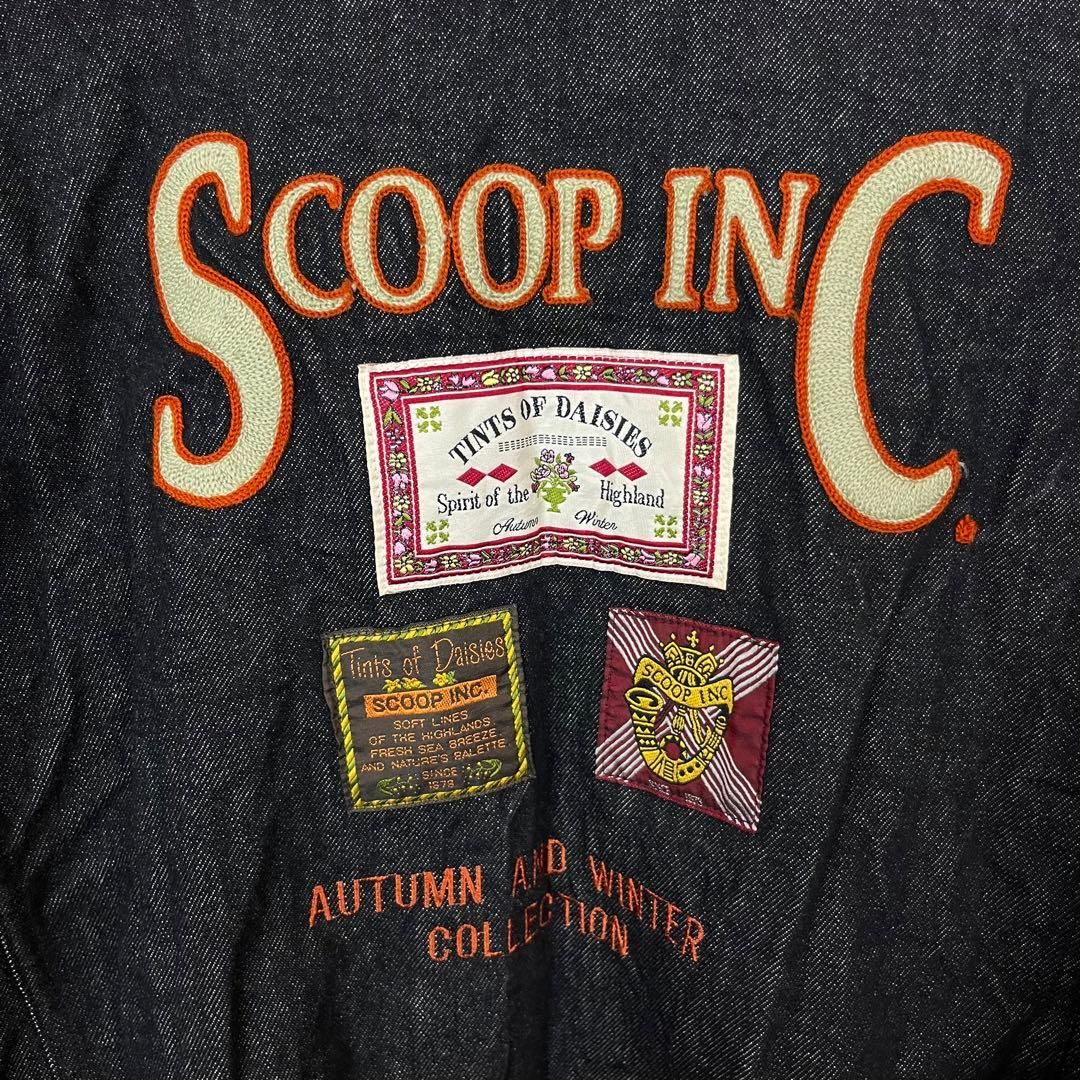 OLD Scoop 90s スクープ 日本製 ブラック デニム ジャケット M - メルカリ