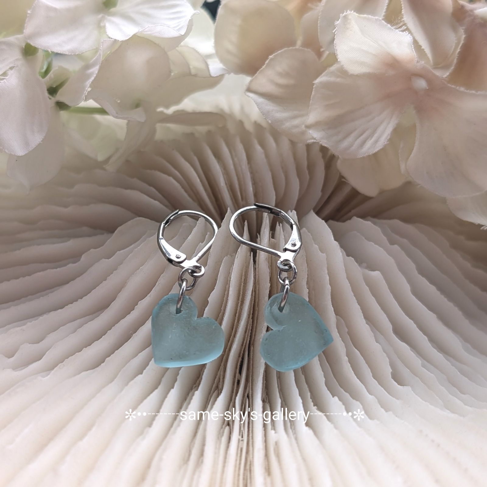 シーグラス ハート ピアス ハワイ BellaAnela シーグラス ハート ピアス ハワイ BellaAnela (ピアス) 62916452
