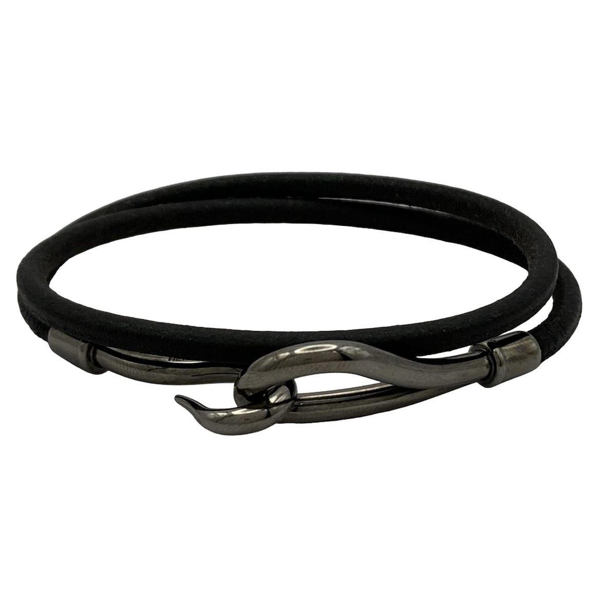 6F045/エルメス/ジャンボ/ブレスレット/レザー/シルバー金具/ブラック/黒 楽天市場】【ジュエリー】HERMES エルメス ジャンボチョーカー
