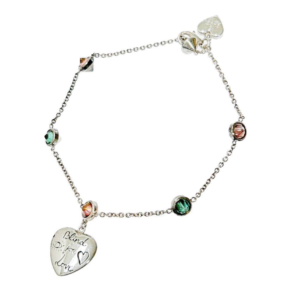 専用グッチ シルバー カラーストーン BLIND FOR LOVE ブレスレット GUCCI グッチ バングル Blind for Love ブラインド フォー ラブ