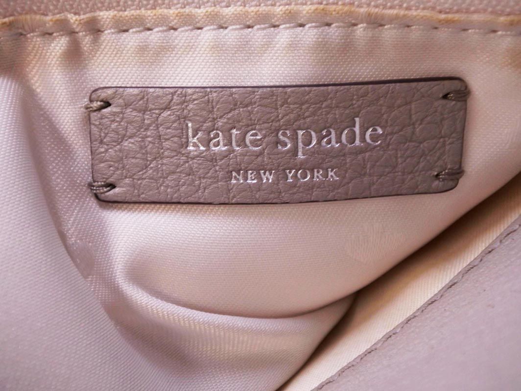 kate spade ケイトスペード レザー ショルダー バッグ グレー ■■ レディース