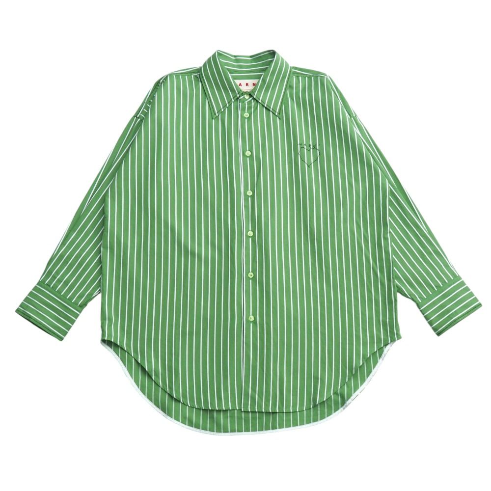 □美品□2024SS□MARNI マルニ 長袖シャツ サイズ38 ハート ロゴ