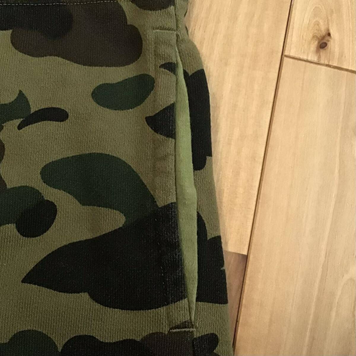 BAPE 1st camo green スウェット ハーフパンツ Sサイズ a