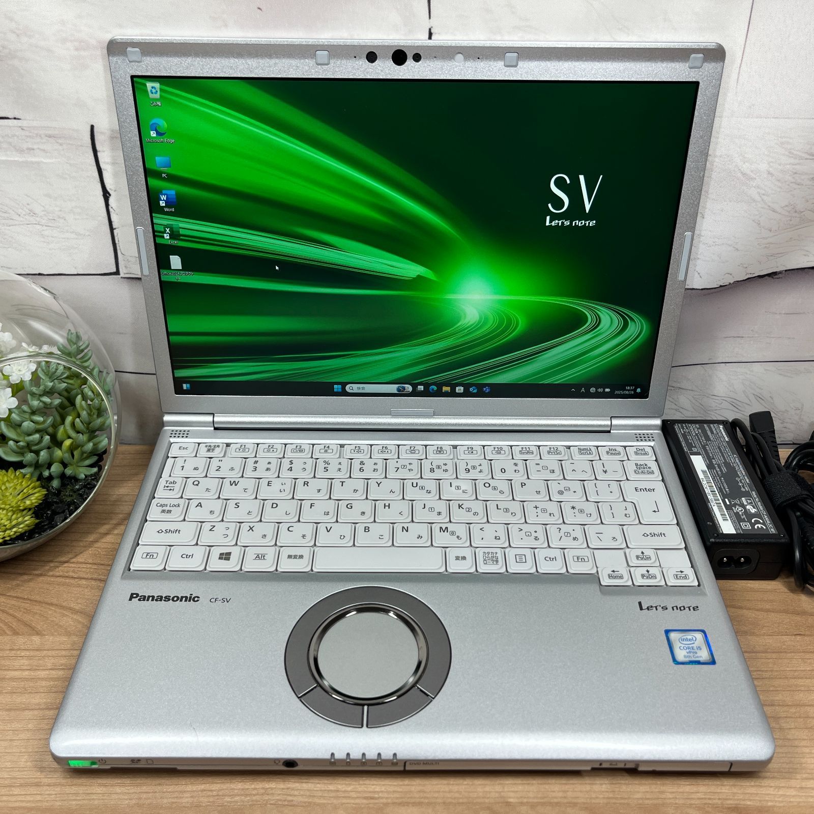 DVDモデル＞0890 軽量 Panasonic レッツノート CF-SV8 8GB/SSD256 /i5