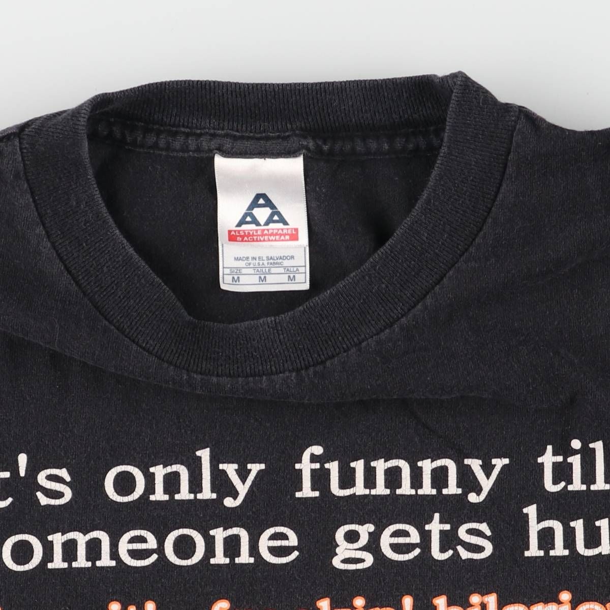 ALSTYLE メッセージプリントTシャツ