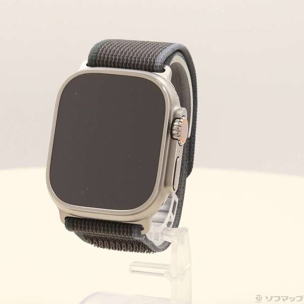 〔 品〕 Apple Watch Ultra 2 GPS Cellular 49mm チタニウムケース ブルー ブラックトレイルループ 262