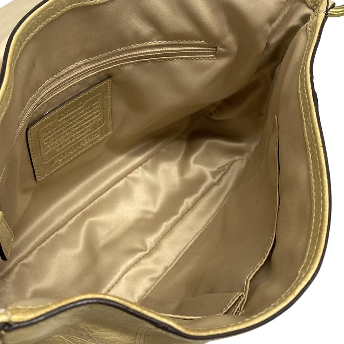 【美品】COACHコーチ　ベージュ　レザー　ショルダーバッグ　男女兼用 COACH ベージュ レザー ショルダーバッグ J0973-14522 コーチ