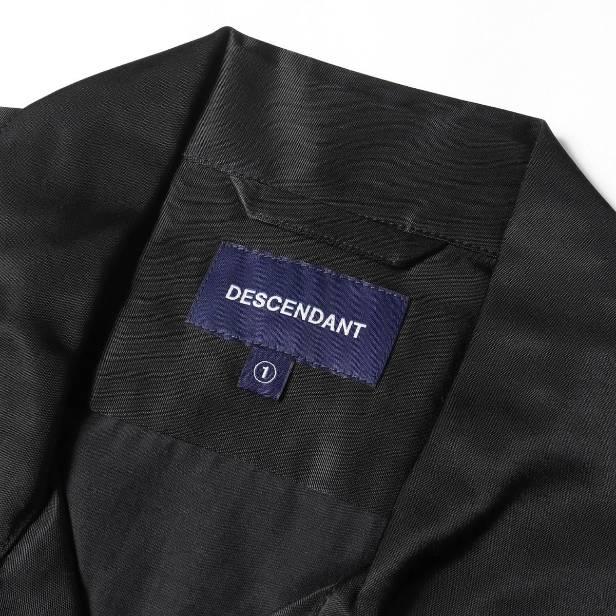 美品 DESCENDANT ディセンダント シャツ 19SS オープンカラー 半袖 サテン CONWAY SS SHIRT ブラック 黒 1 トップス  シンプル カジュアル ブランド 無地 - メルカリ