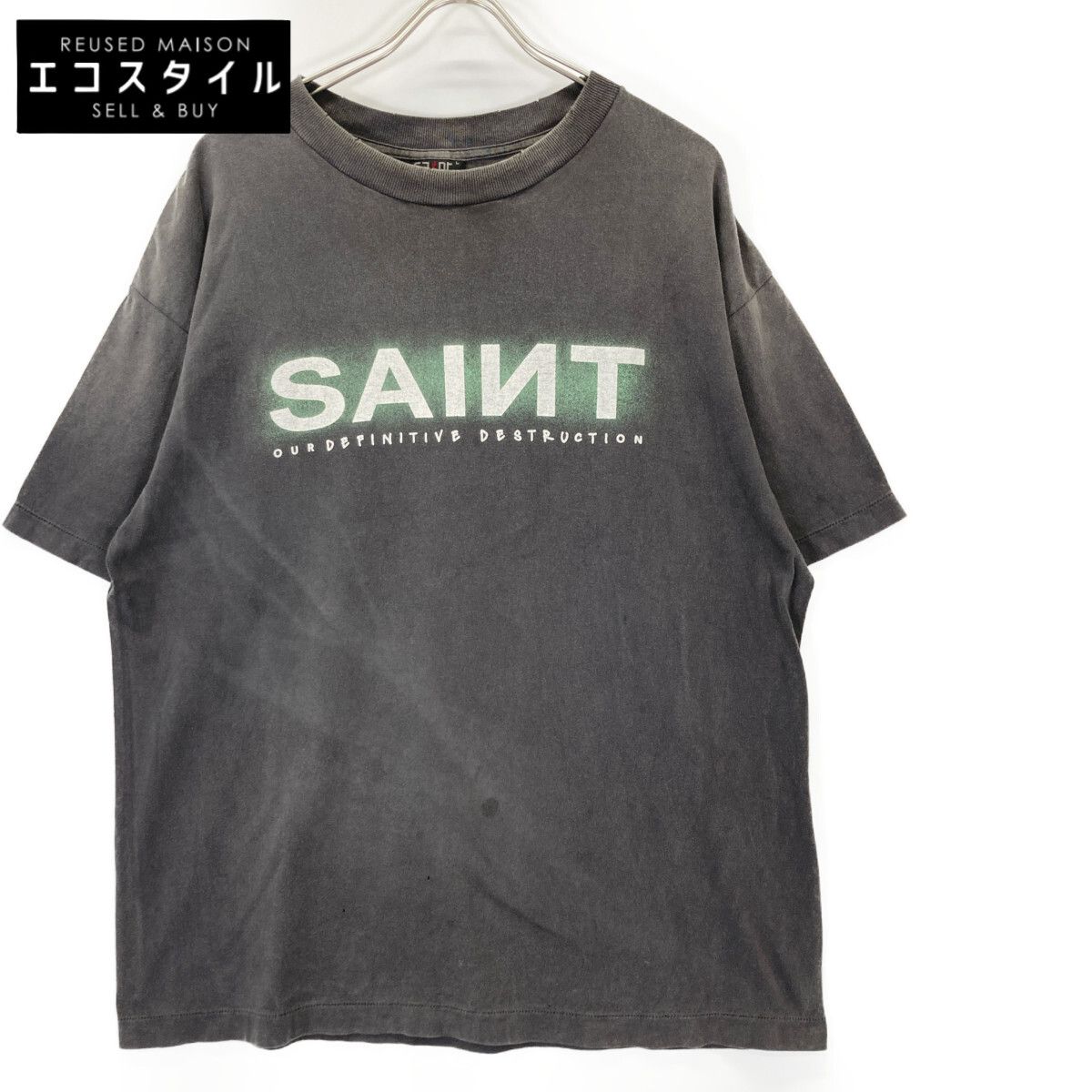 SAINT MICHAEL セントマイケル 24AW ブラック SAINT SS TEE M