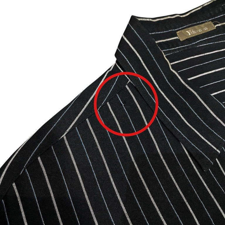 Y's for men レーヨンギャバジンオーバーサイズシャツ ブラウス Archive 90s Yohji Yamamoto Pour Homme ヨウジヤマモト Y's for men オーバーサイズストライプレーヨンシャツ ブラウス