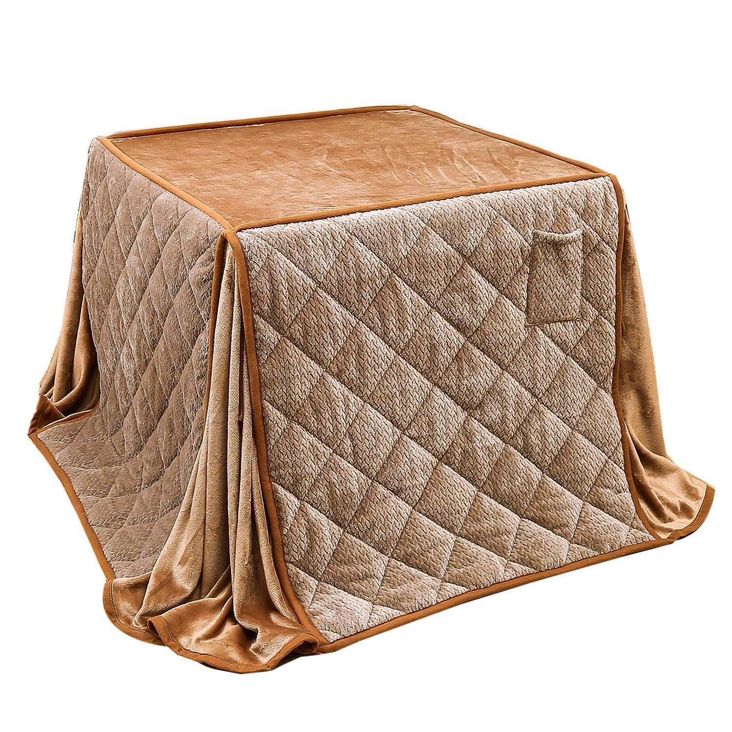 Size 約240x240cm テーブル用省スペースこたつ布団 _Color ベージュ JEMAジェマ ハイタイプ テーブル ダイニング 省スペース こたつ布団 こたつ掛け布団 掛け布団単品 吸湿発熱 ふわふわ感触フランネル生地 約240x240ｃｍ 正方形