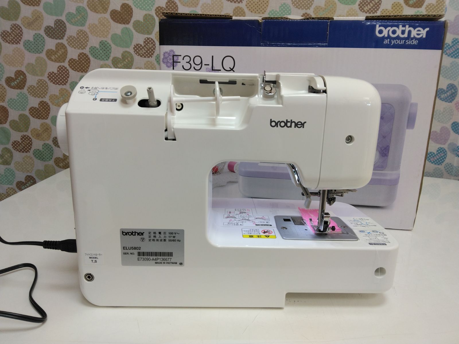 ブラザーミシン F39-LQ ELU5802 - メルカリ