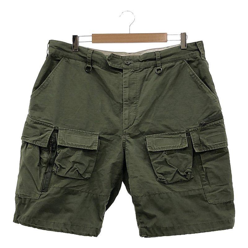 Engineered Garments / エンジニアドガーメンツ | ドローストリング リップストップ ミリタリー カーゴ ショート パンツ | XL | カーキ | メンズ