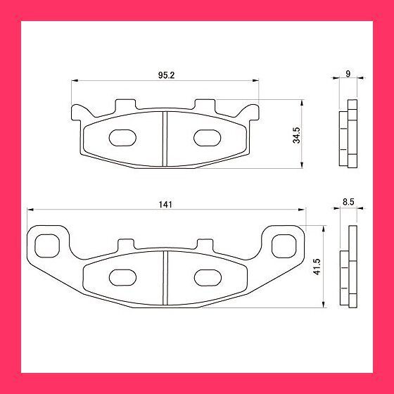 【スタッフおすすめ！】デイトナ(Daytona) バイク用 ブレーキパッド ハイパーシンタードパッド(シンタードメタルパッド) ゼファー750(90-06) ゼファー400(89-95) など 73140 通しNo:56