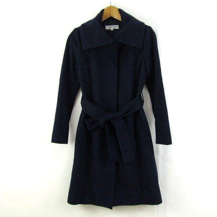 ESTNATION エストネーション　 ガウンコート　L ベルト付き エストネーション ウールコート ガウンコート アウター ベルト付き