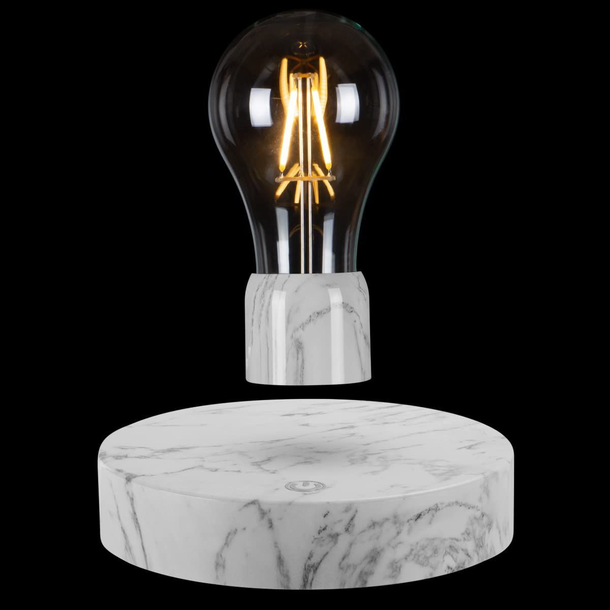 在庫セール 磁気浮上電球 タッチコントロール付きフローティングLED電球ランプ 浮上回転電球ナイトライト 創造的なギフト 技術おもちゃ 部屋のテーブルの装飾のための装飾的なデスクランプ