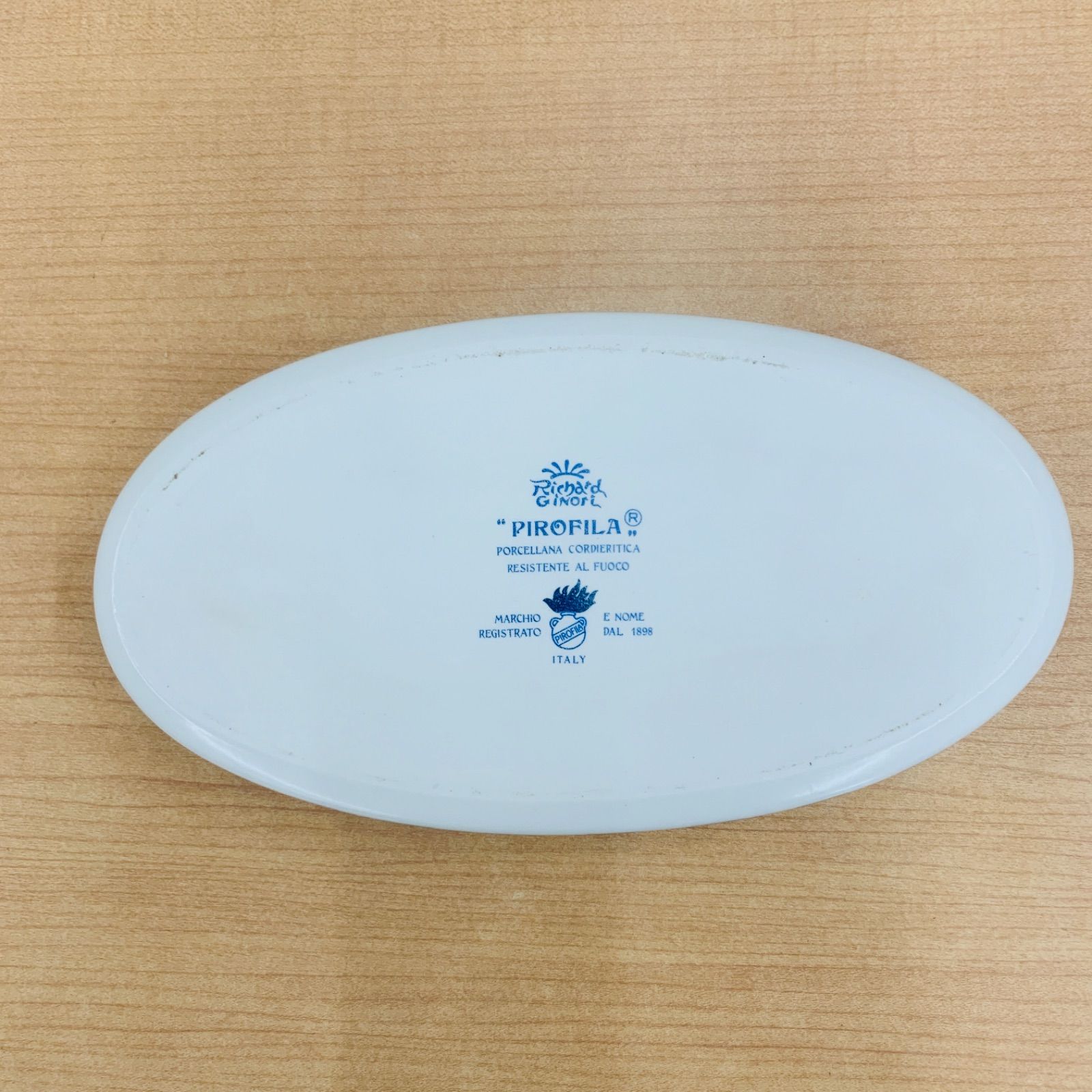 Richard Ginori リチャード ジノリ PIROFILA チェック柄 オーバル 皿