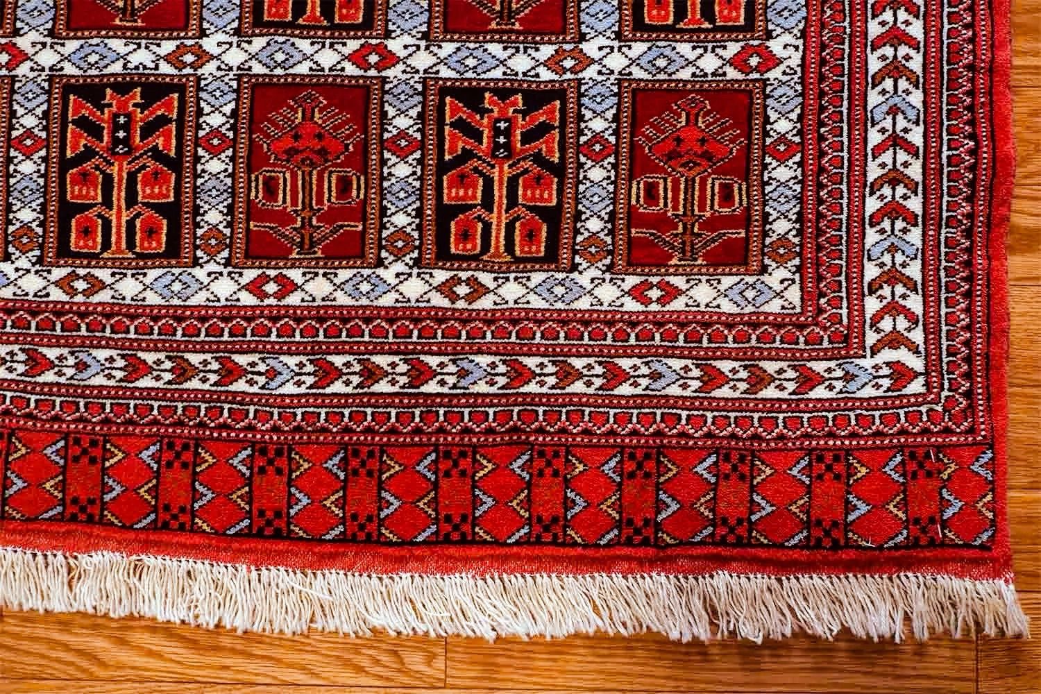 トライバルラグ ペルシャ絨毯 トルキャマン 296×222cm クラシック