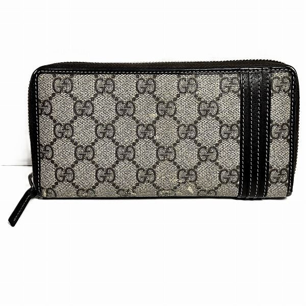 グッチ GUCCI GGスプリーム ラウンドファスナー 308009 長財布 レディース