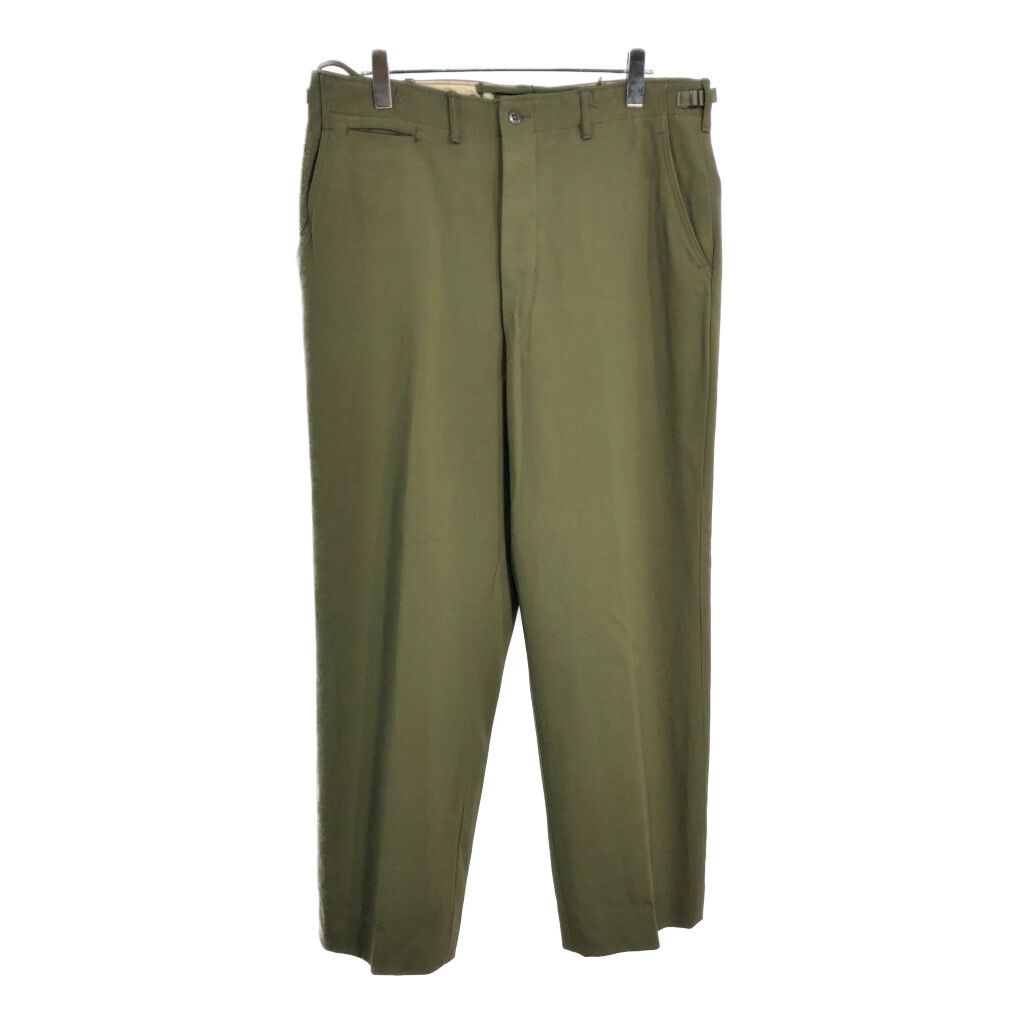 50年代 米軍実物 U.S.ARMY M-51 ウール フィールドパンツ 大きいサイズ ミリタリー オリーブ メンズ LARGE LONG 古着 V6502