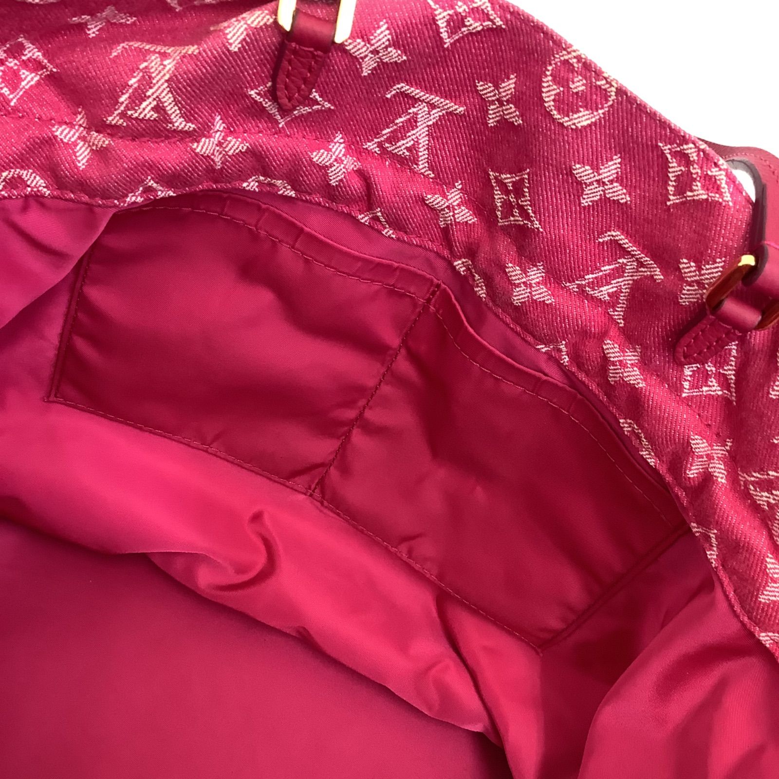 LOUISVUITTON ルイヴィトン ノエフル MM モノグラムデニム ローズ 