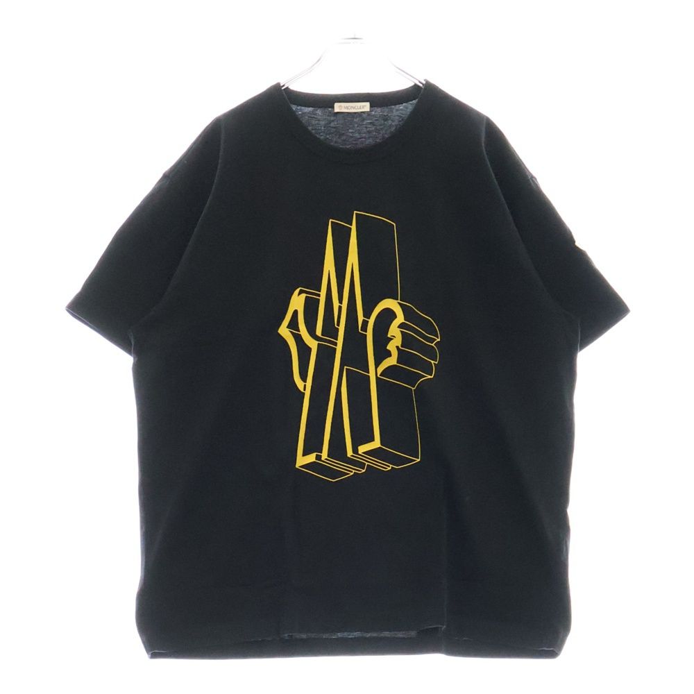 【極美品】 MONCLER モノグラム ロゴT シャツ24SS ブラックM 61zs+2l508L.jpg