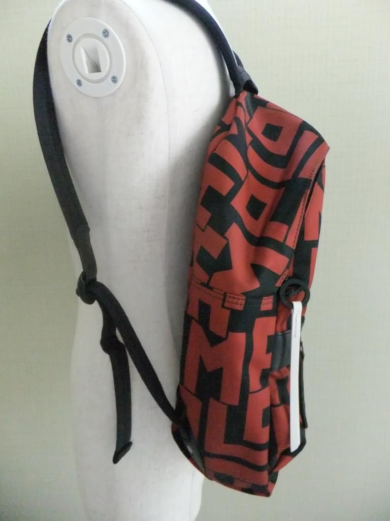 美品 ロンシャン リュックサック レッド×ブラック系 - メルカリ