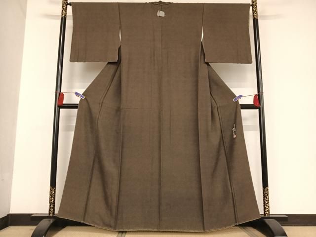 平和屋着物●江戸小紋　寺山宗範　行儀柄　正絹　逸品　未使用　AAAU0291np 平和屋着物○江戸小紋 寺山宗範 行儀柄 正絹 逸品 未使用 AAAU0291np