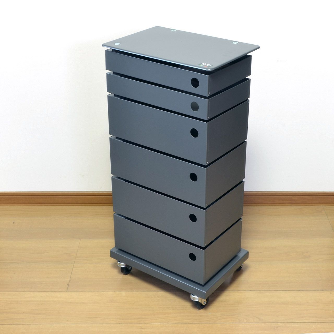 ファイルラック イタリア アイアン DOTTUS 6段 レターケース ホワイト