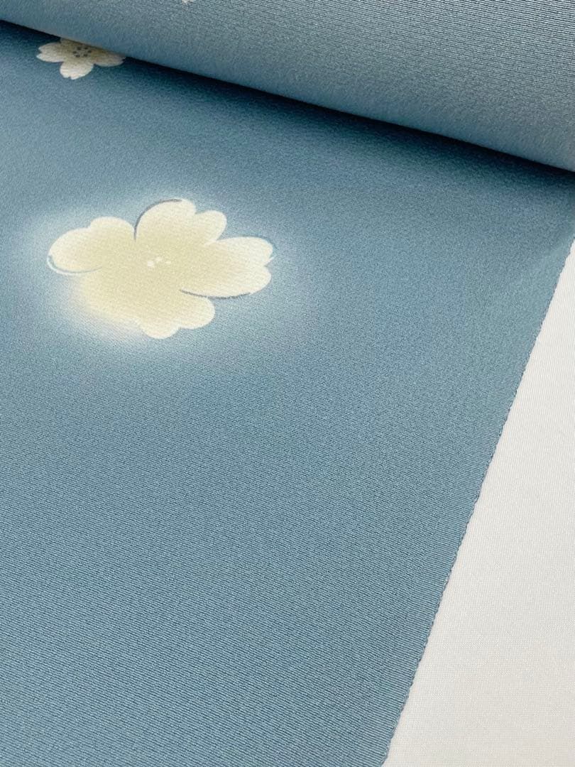 小紋 紋意匠 縦ぼかし 正絹 反物