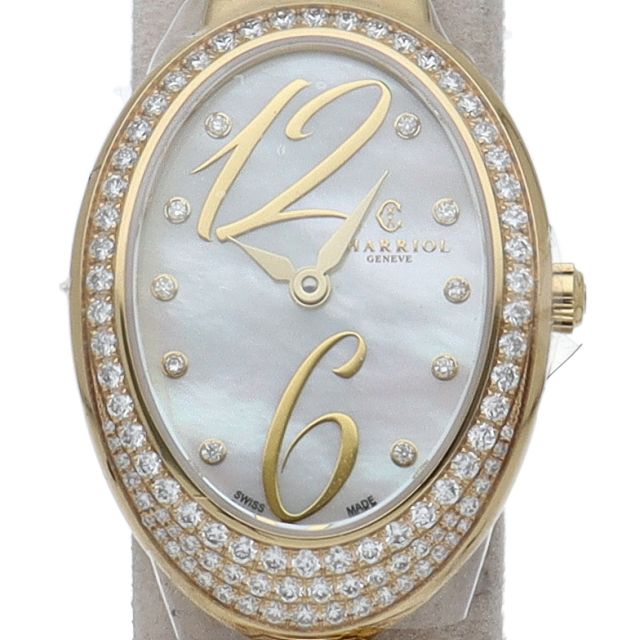 CHARIOL 時計 マリーオルガ GP/SS クォーツ 10Pダイヤ 新品