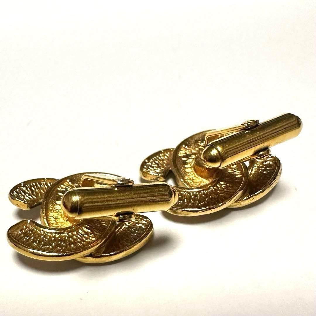 シャネル CHANEL カフリンクス マトラッセ ココマーク ゴールド GP