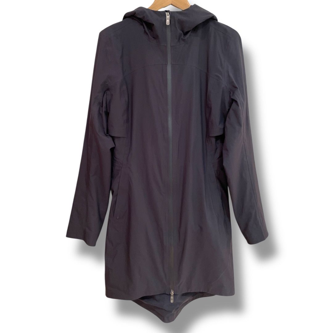 lululemon ルルレモン Rain Rebelジャケット スポーティ トレーニング 普段使い ミニマル ロング丈 ブラック 黒 BLK サイズ2 XSサイズ オールシーズン ゴーゴー古着セントラルパーク名古屋店 No.1265