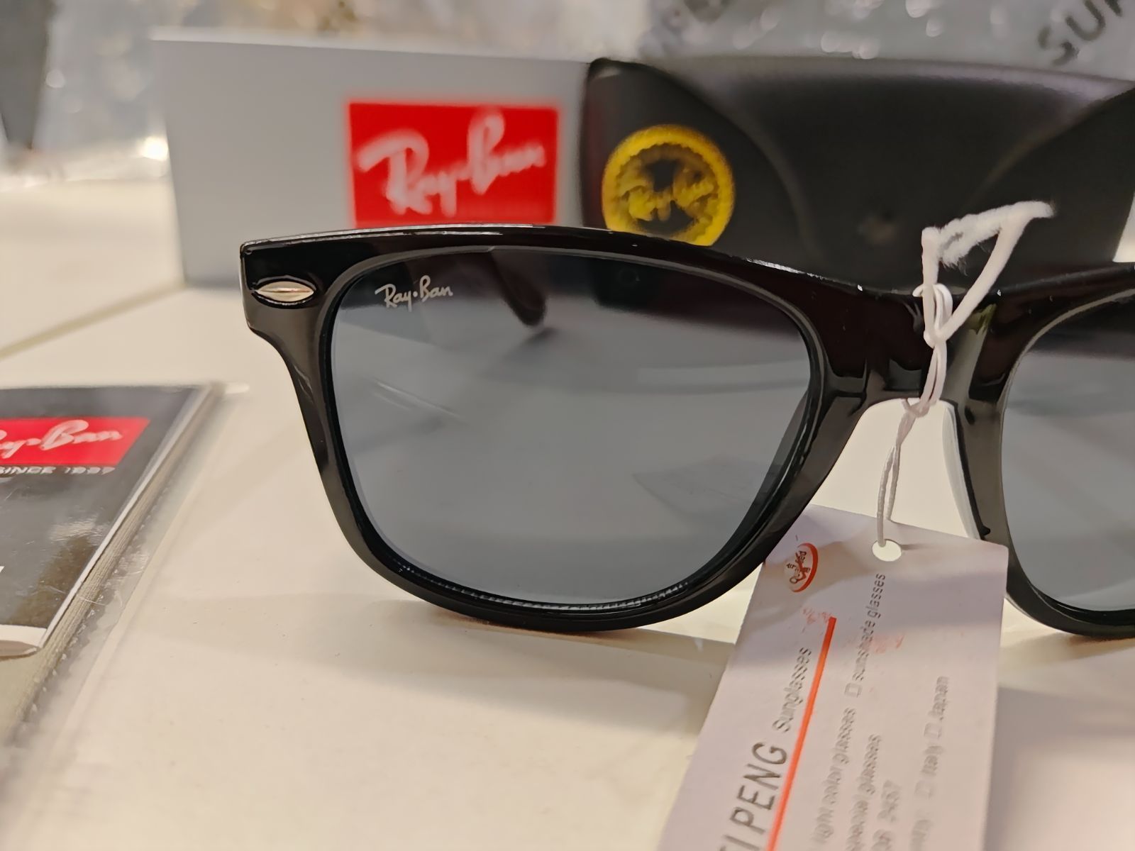 新品 Ray Ban レイバン 木村拓哉様 WAYFARER ブラックライト