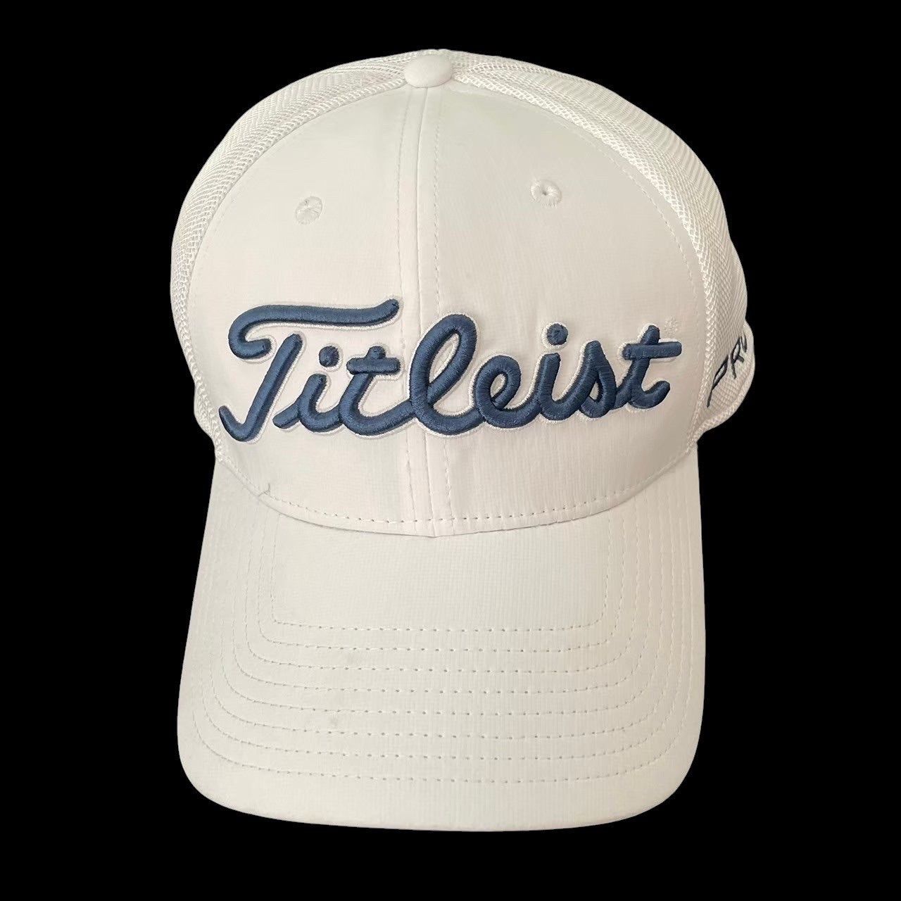 タイトリスト Titleist メンズ ゴルフウエア C4+COOL クローバー刺繍 カノコ 半袖ポロシャツ TSMC1727 タイトリスト ゴルフ メンズLサイズ 白 タイトリスト Titleist メンズ