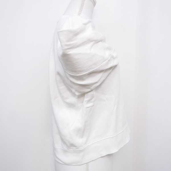 14SS Acne Studios アクネストゥディオズ BIRD Z FLEECE コットン 長袖 サイドジップ スウェット シャツ WHITE S Acne Studios 14SS アクネストゥディオズ BIRD Z FLEECE