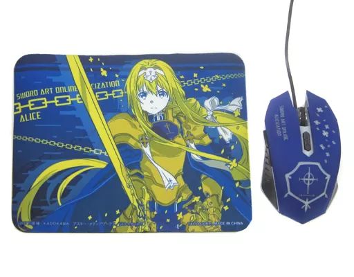 中古】家電サプライ アリス 光るマウス＆マウスパッド 「ソードアート