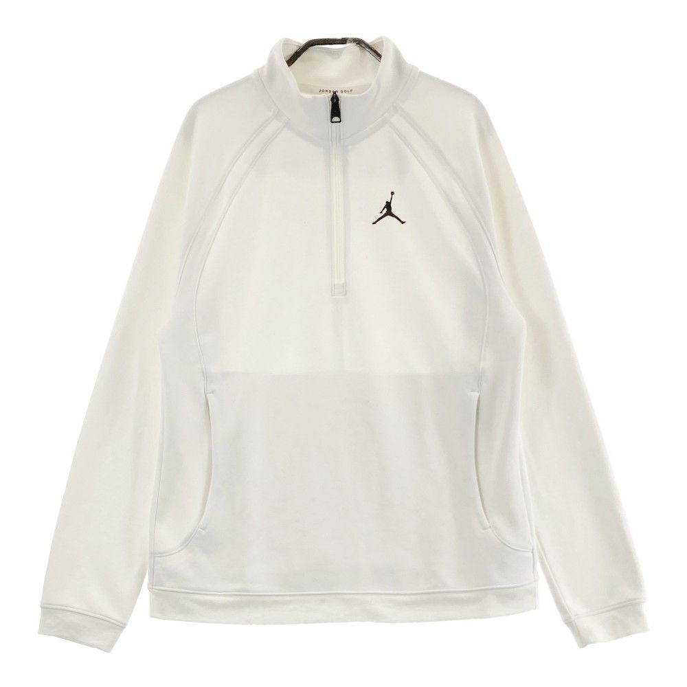サイズ L JORDAN GOLF ジョーダンゴルフ ハーフジップ スウェットトレーナー ホワイト系 240101397563 ゴルフウェア メンズ ストスト
